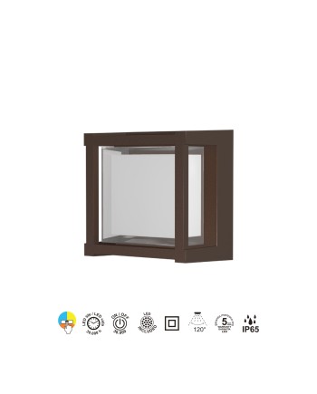 CREEK * PLAFÓN/APLIQUE EXTERIOR CORTEN LED IP65 - 15W - CCT